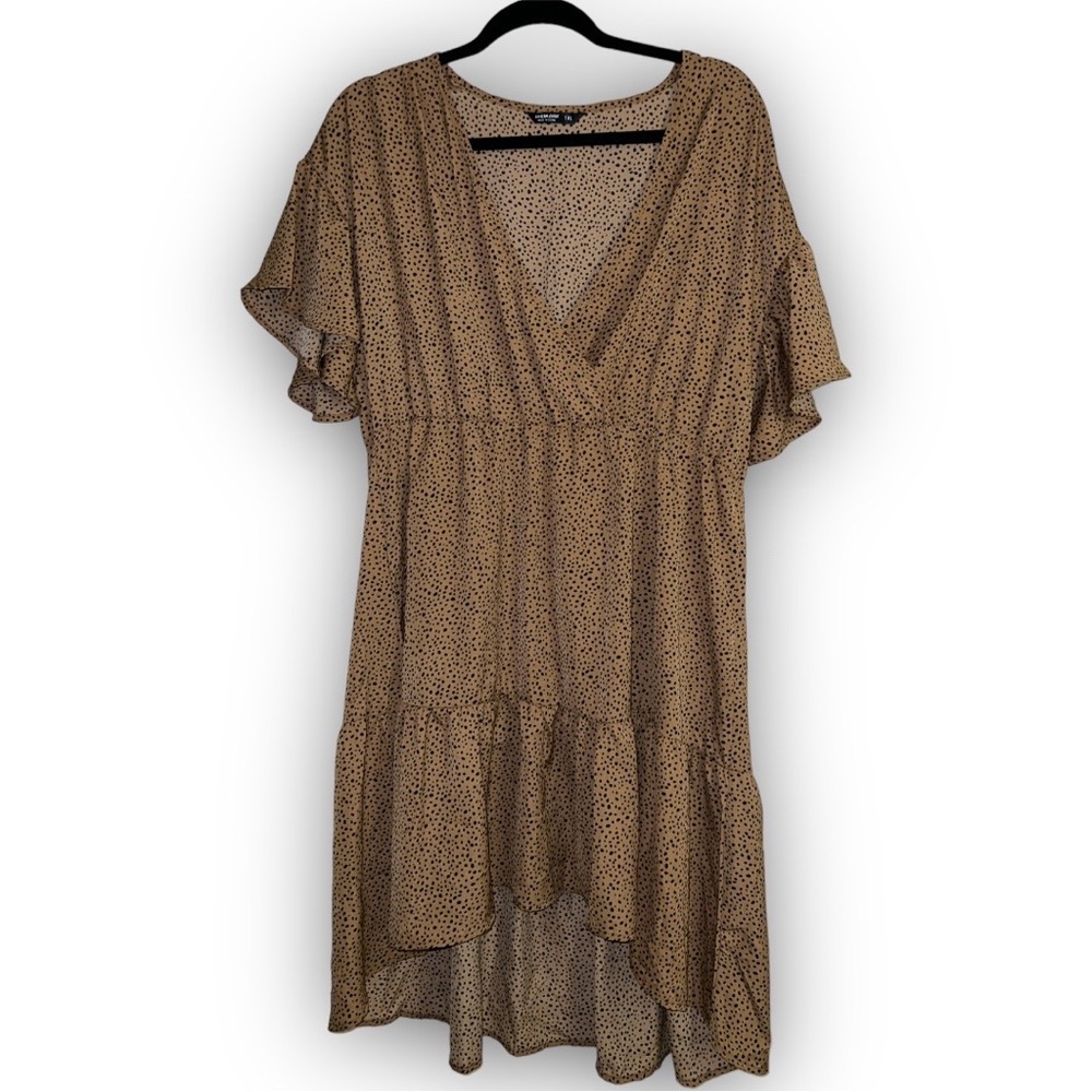 RUFFLE HEM DRESS